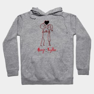 "Always Together" Cute Simple Design Hoodie